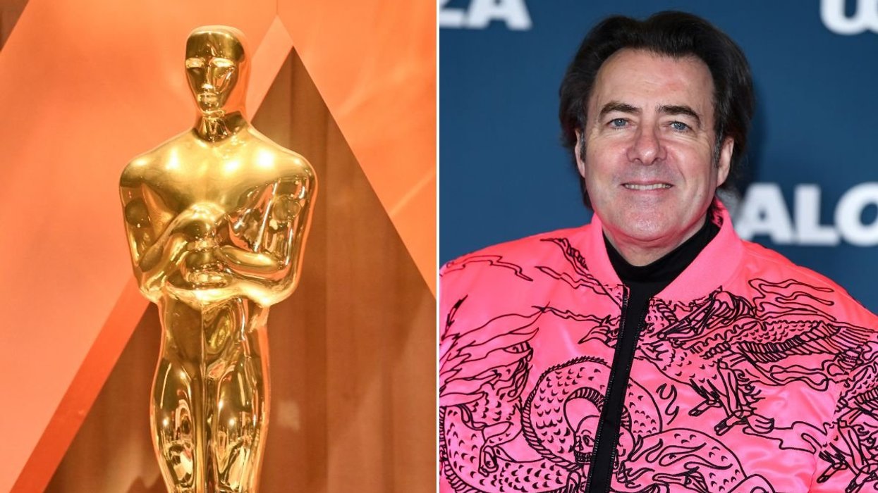 Oscars statue and Jonathan Ross