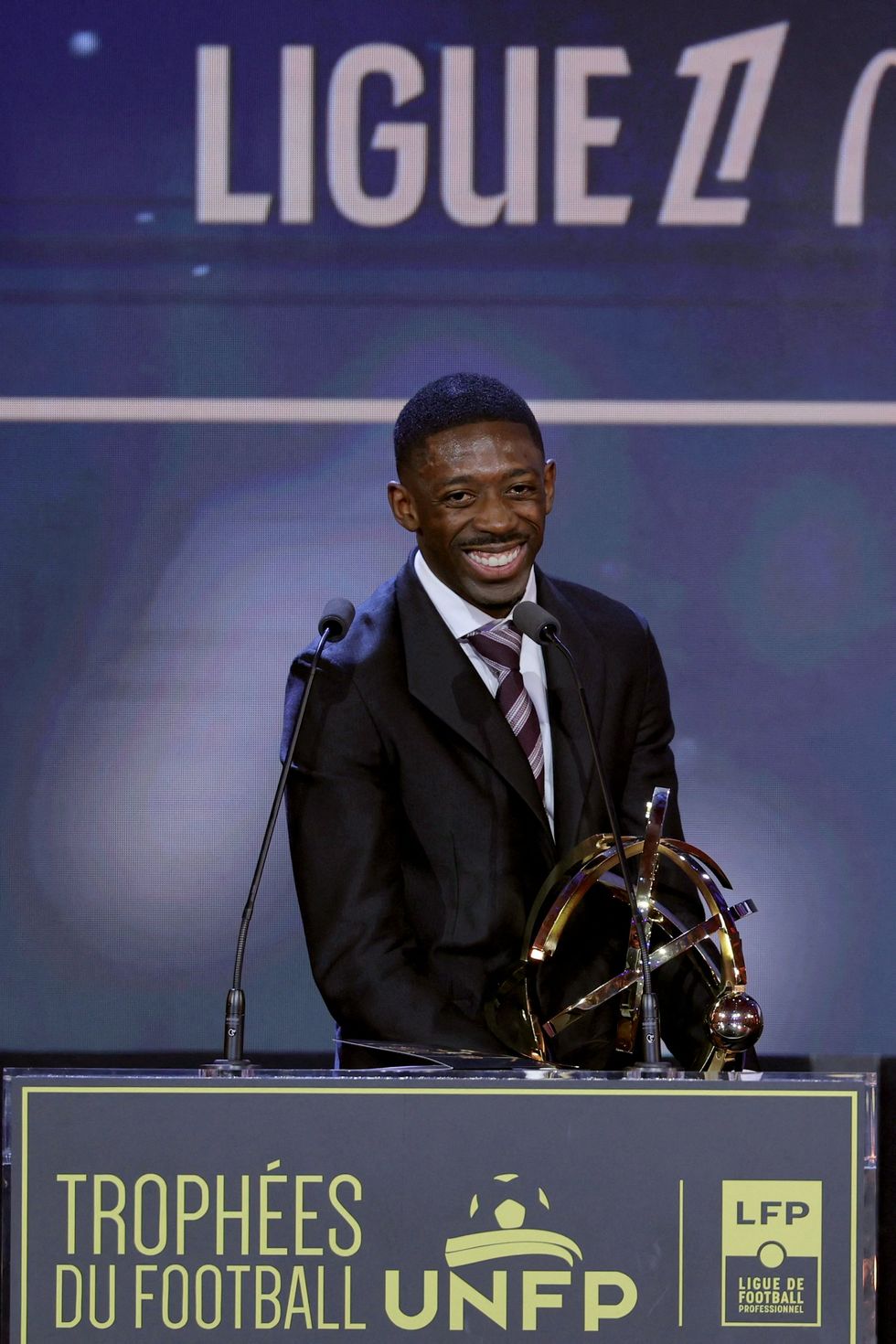 Ousmane Dembele scooped the award on Monday night
