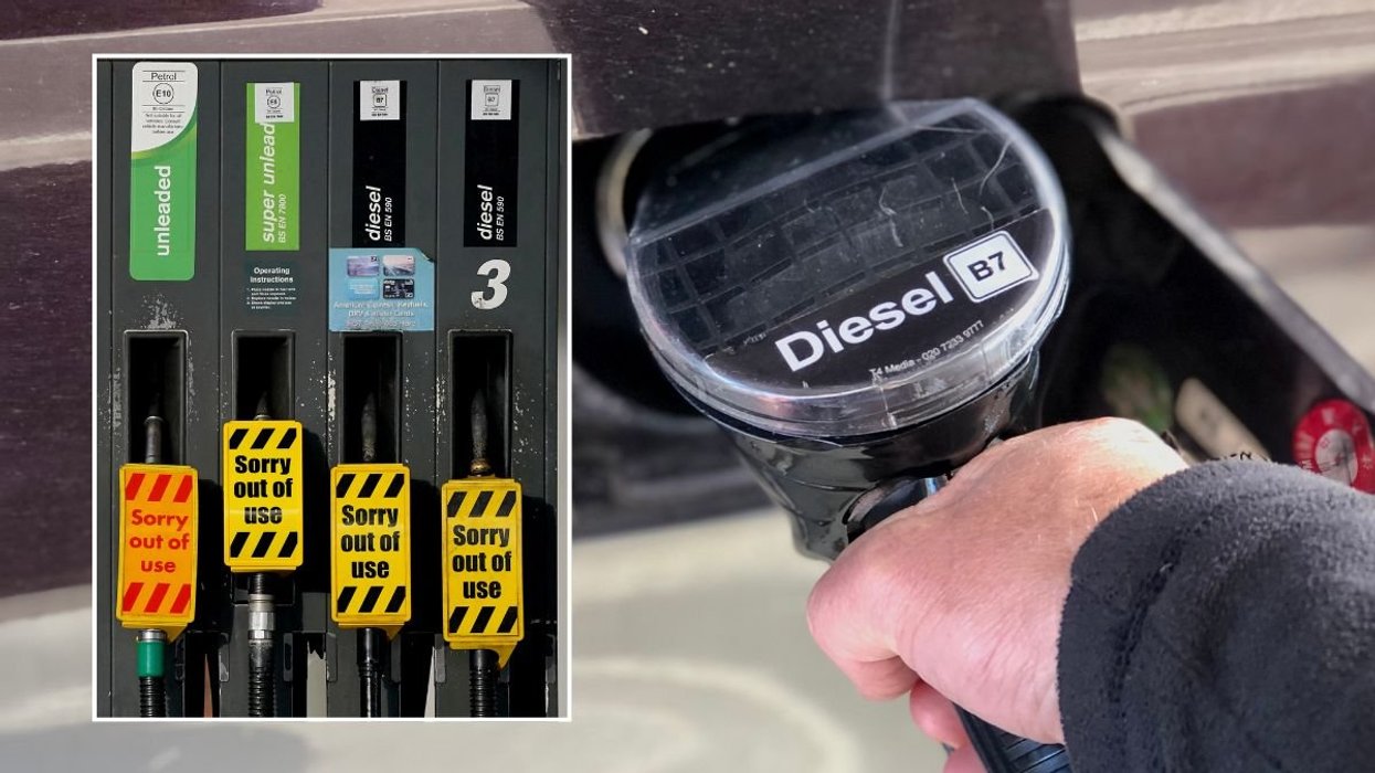 Out of order fuel pumps and a diesel pump