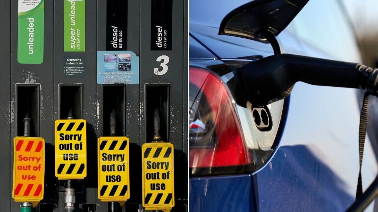 Out of use fuel pumps and an electric car charger