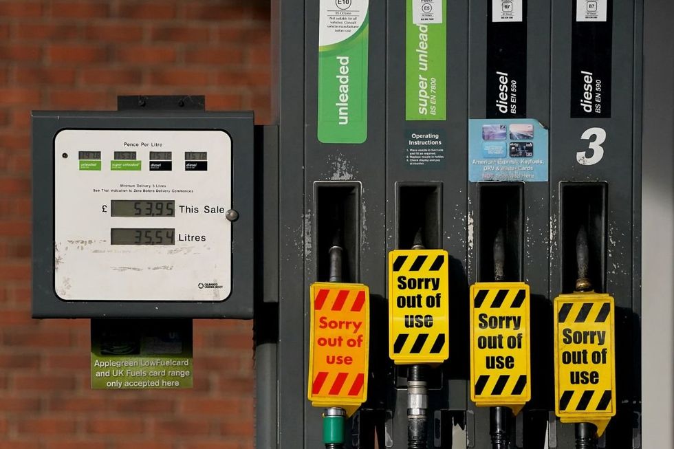 Out of use petrol and diesel pumps
