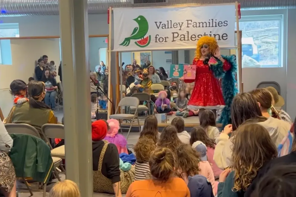 Outrage as drag queen leads schoolkids in 'Free Palestine' chant during story time event