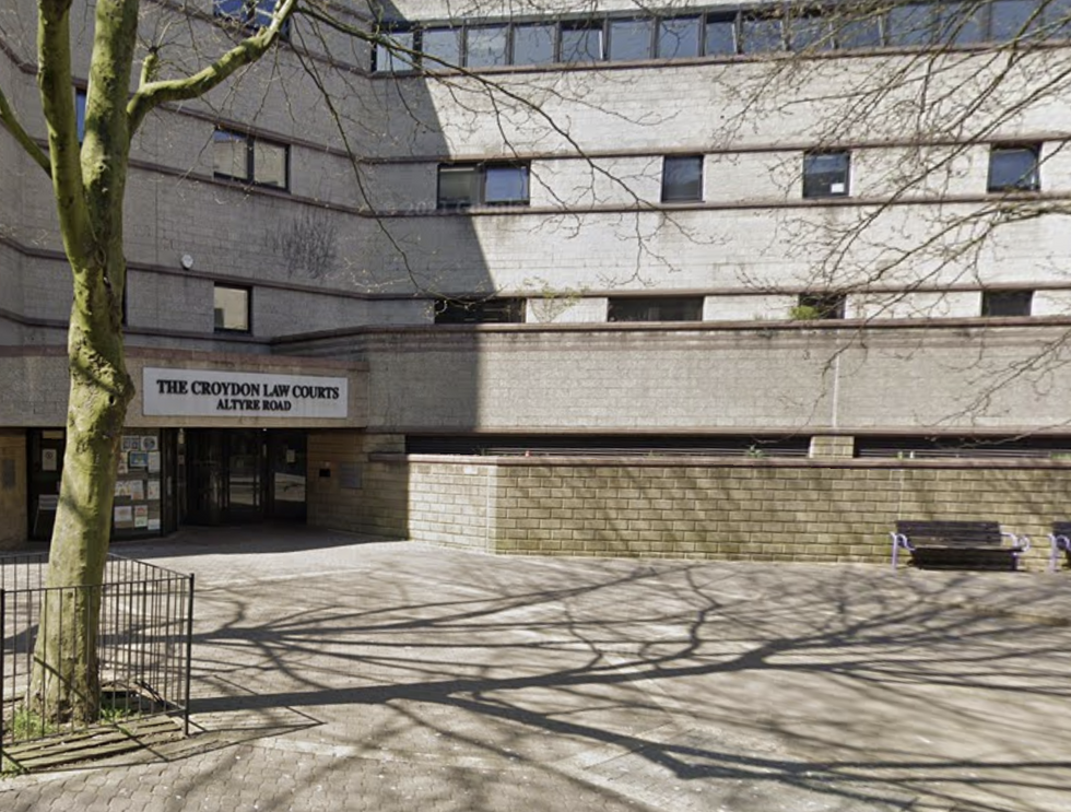 Outside Croydon Crown Court