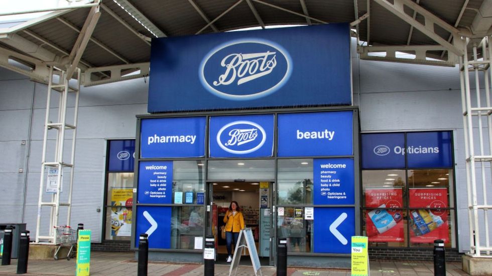Outside of a Boots store