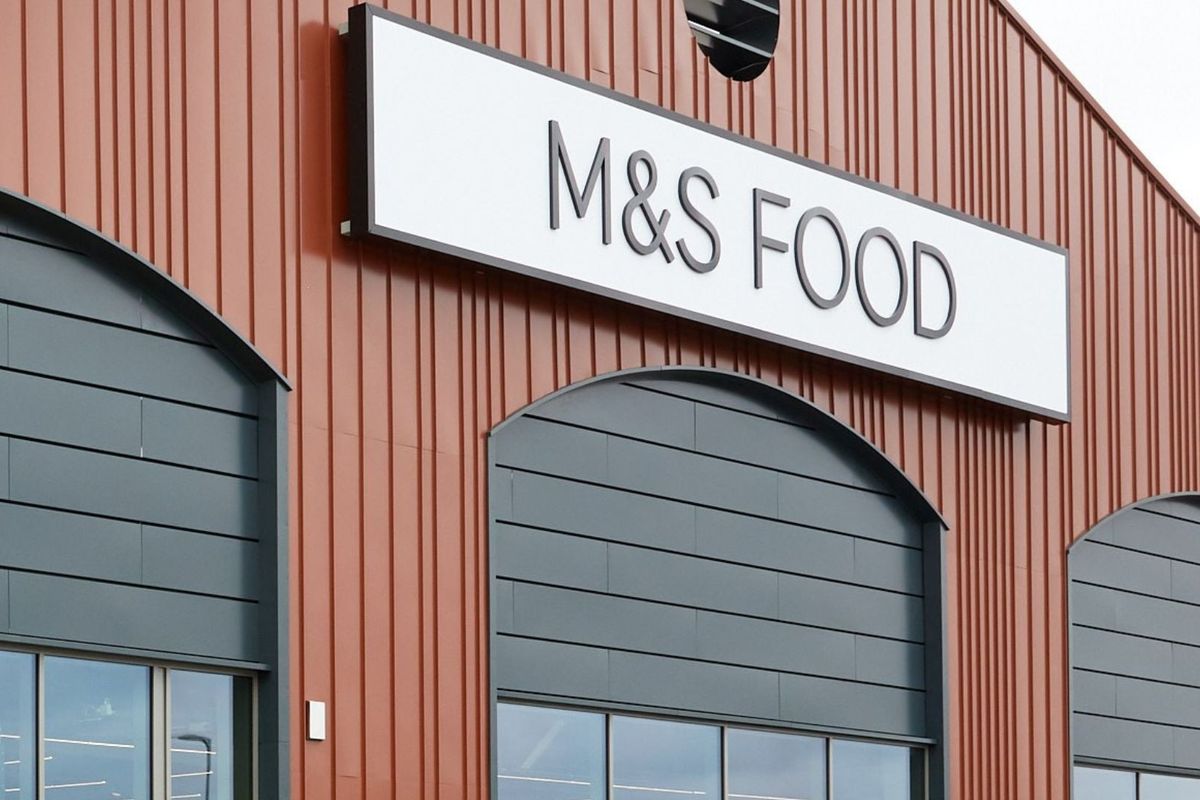 Outside of an M&S foodhall