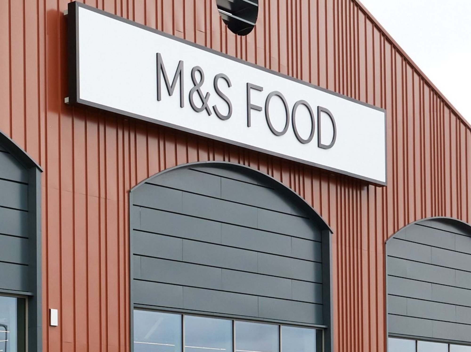 Outside of an M&S foodhall