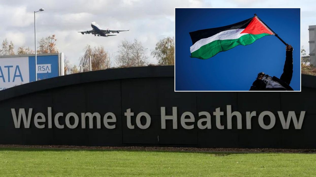 Outside of Heathrow Airport