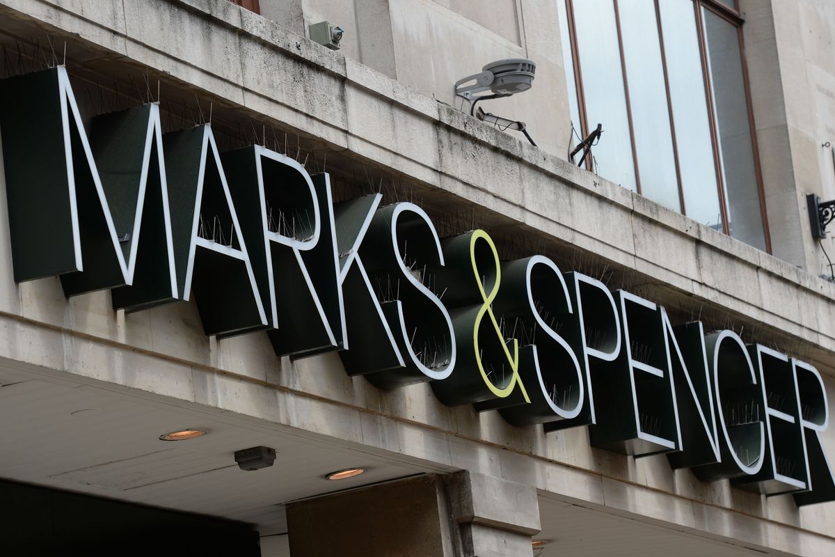 Outside of Marks and Spencer store