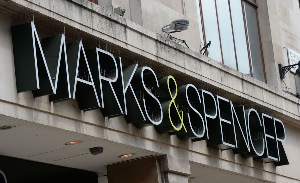 Outside of Marks and Spencer store