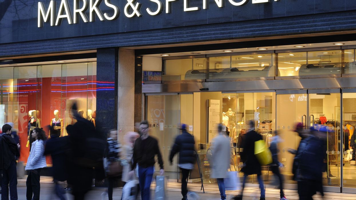 Outside of Marks and Spencer store
