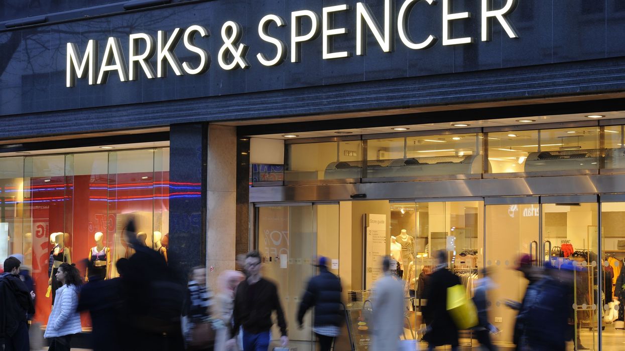Outside of Marks & Spencer