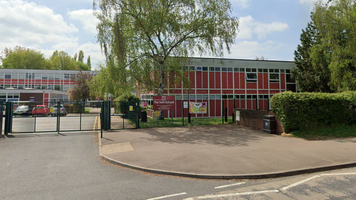 Outside of Sele School in Hertford