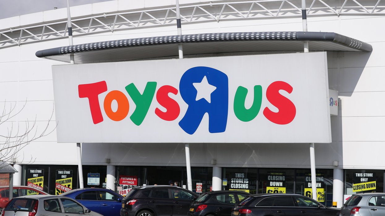 Outside of Toys R Us