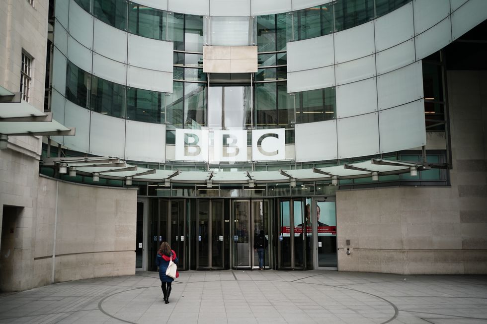 Outside the BBC building