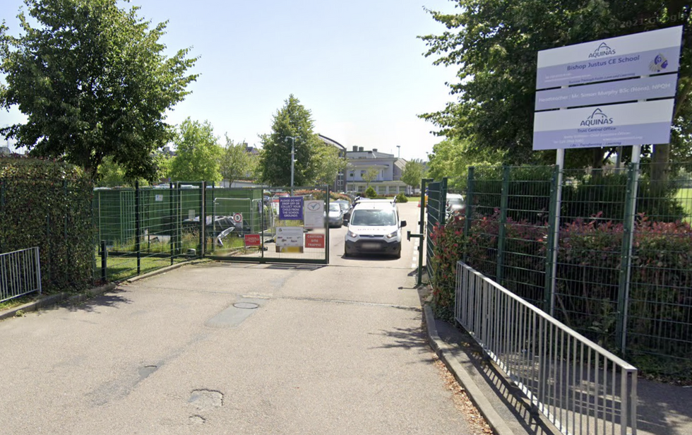 Outside the school