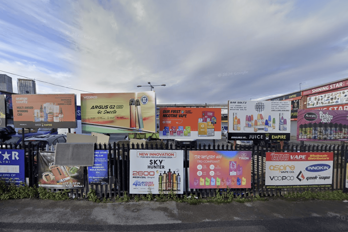 Overbridge Road in Cheetham Hill