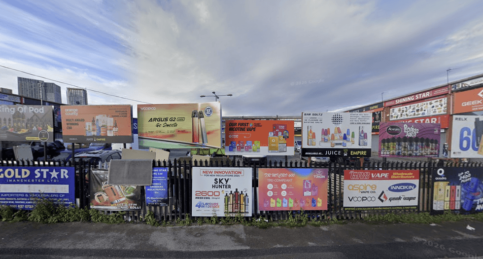 Overbridge Road in Cheetham Hill