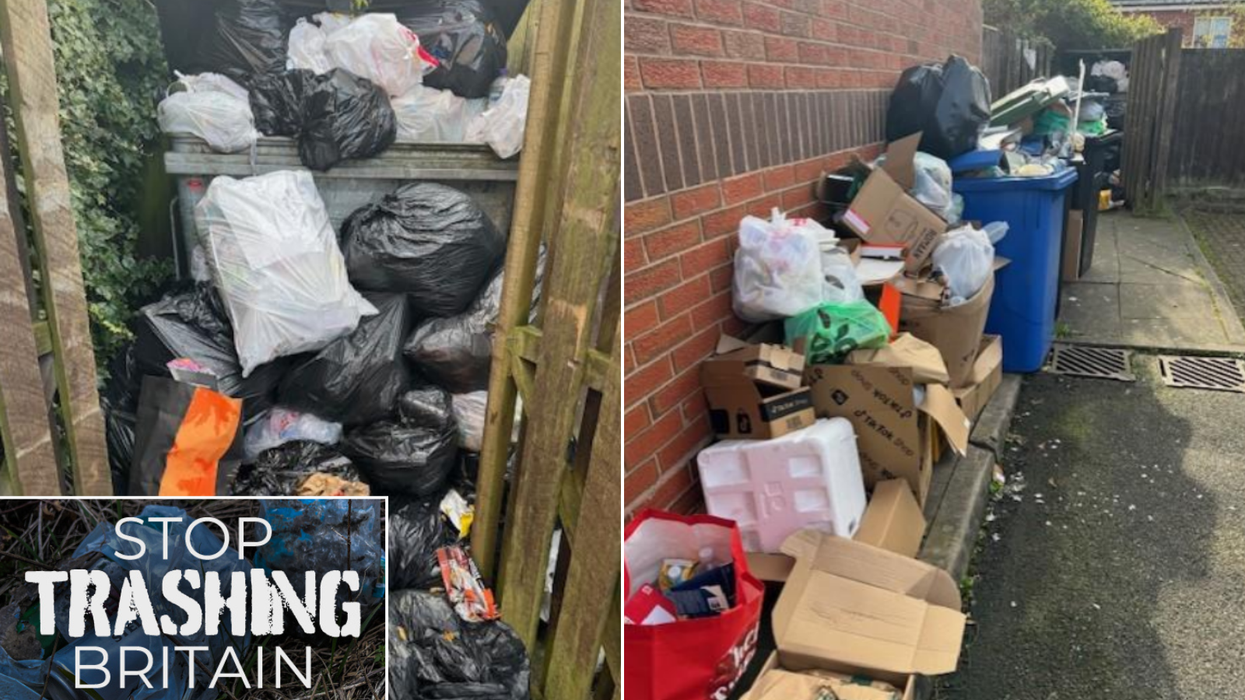 Overflowing bins