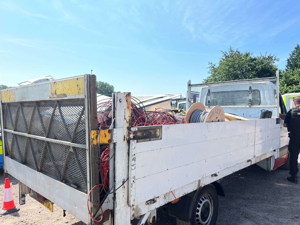 Overloaded lorry