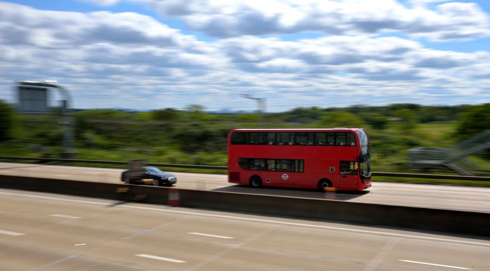 Overtaking bus