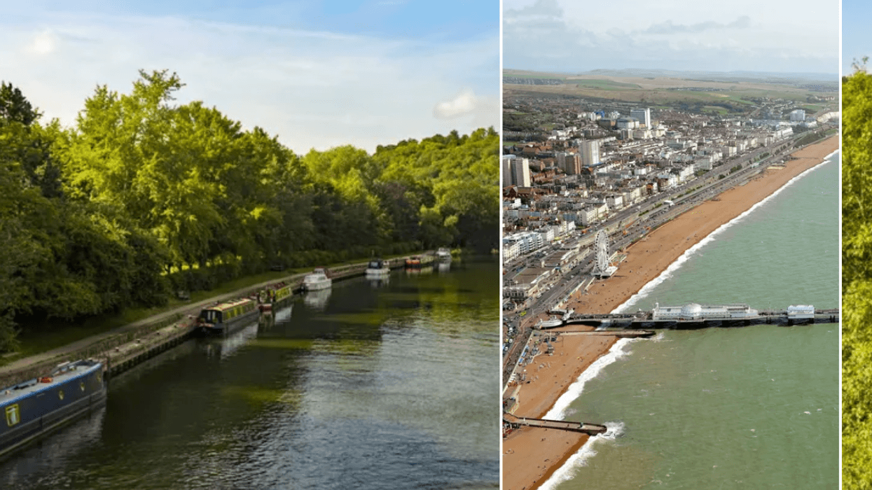 Oxford River Thames / An aerial view of Brighton Pier