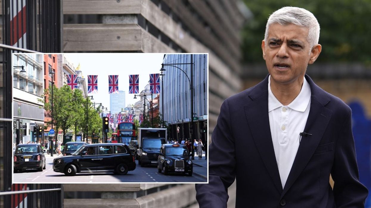 Oxford Street and London Mayor Sadiq Khan