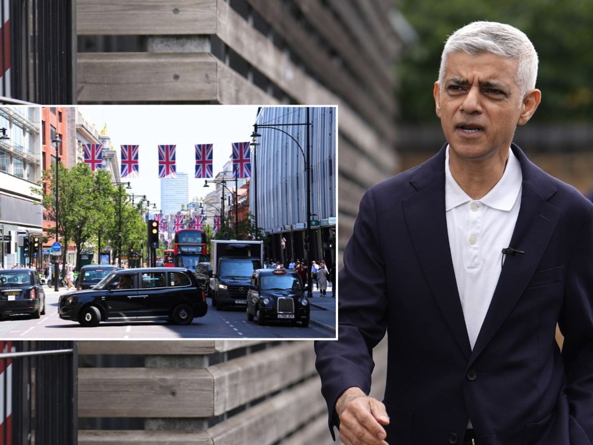 Oxford Street and London Mayor Sadiq Khan