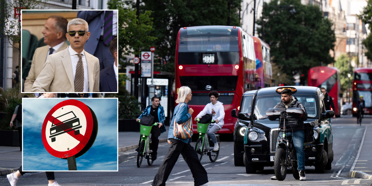 NextImg:Sadiq Khan to ban all cars from Oxford Street next month as trial aims to support 'traffic-free' city