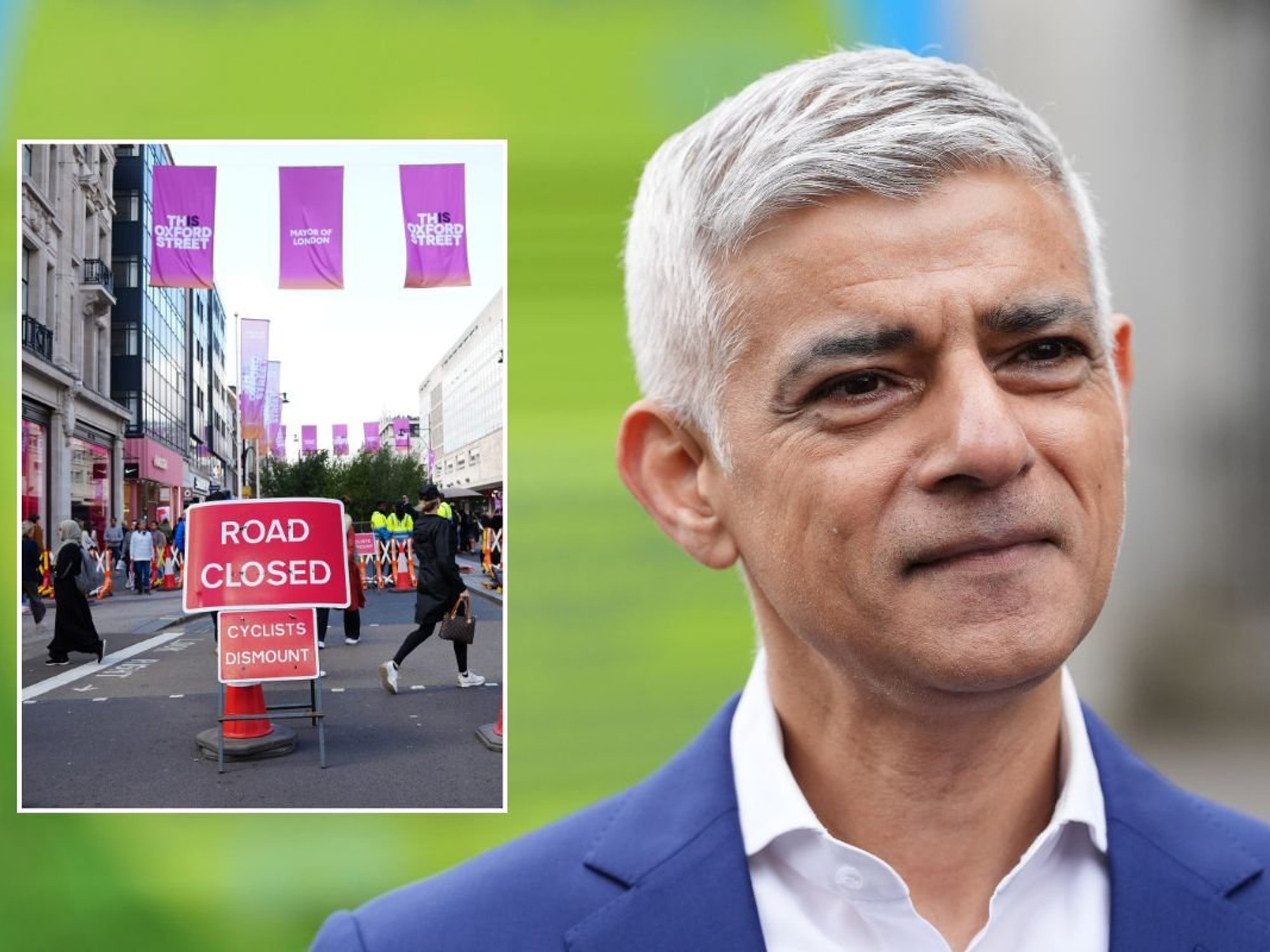 Oxford Street traffic-free trial and London Mayor Sadiq Khan