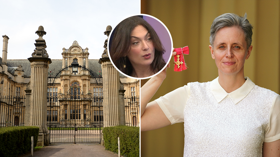 Oxford University grounds and Kathleen Stock