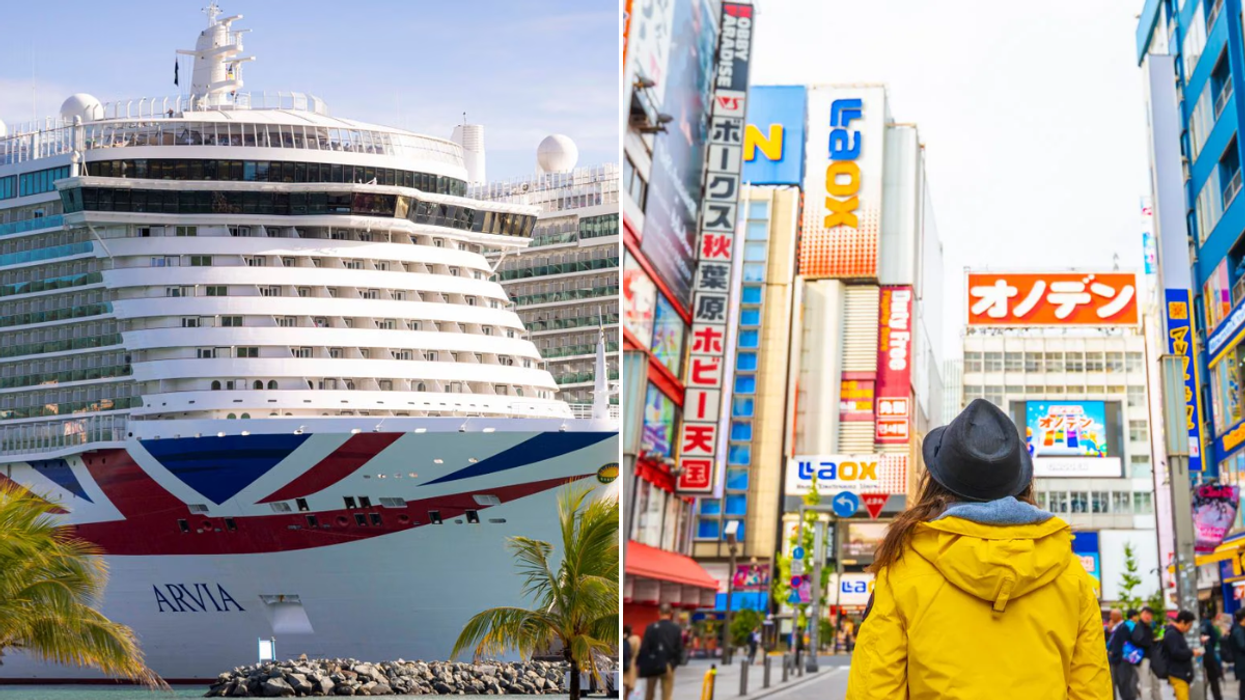 P&O ship / Person in Tokyo