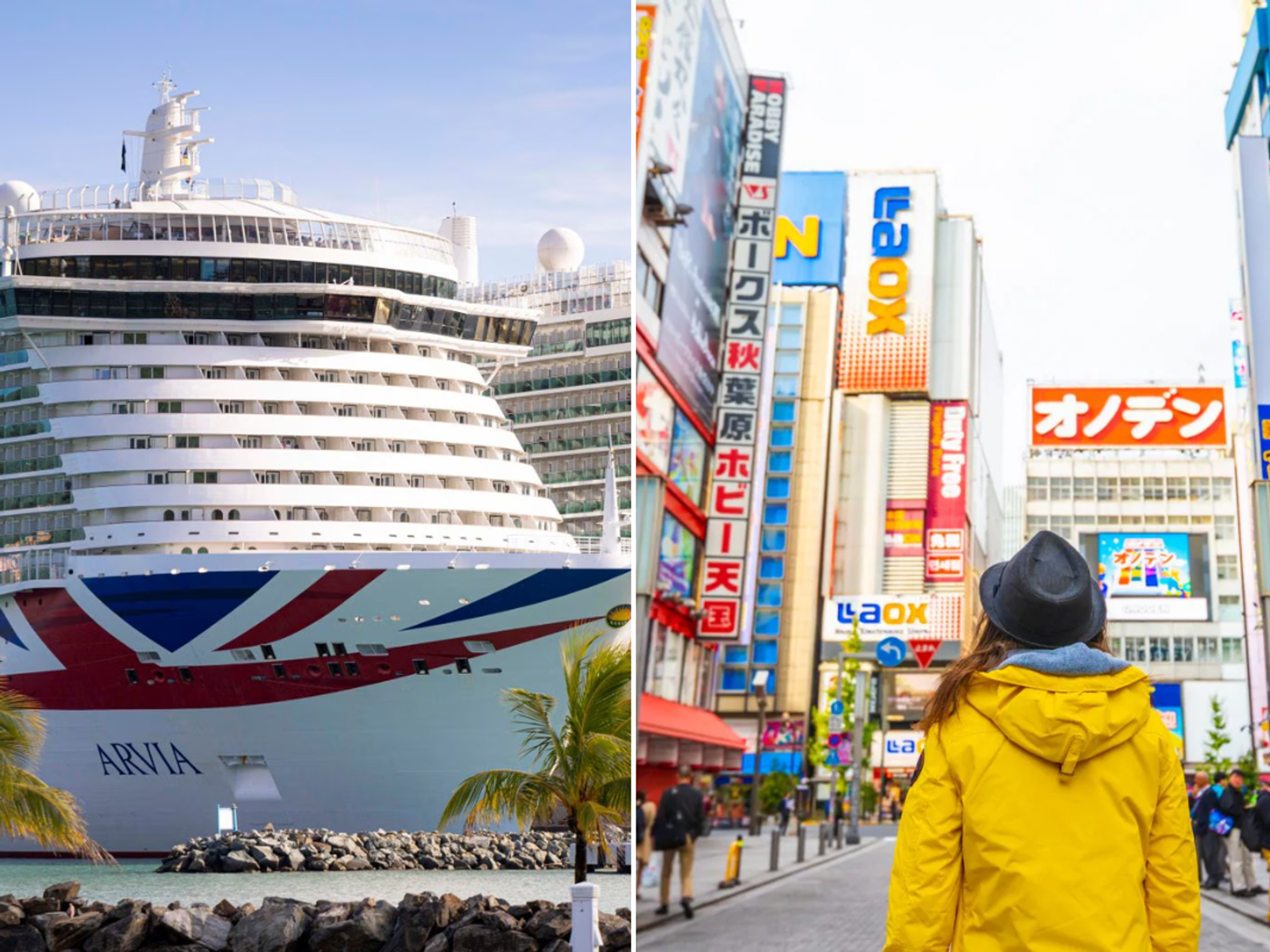 P&O ship / Person in Tokyo