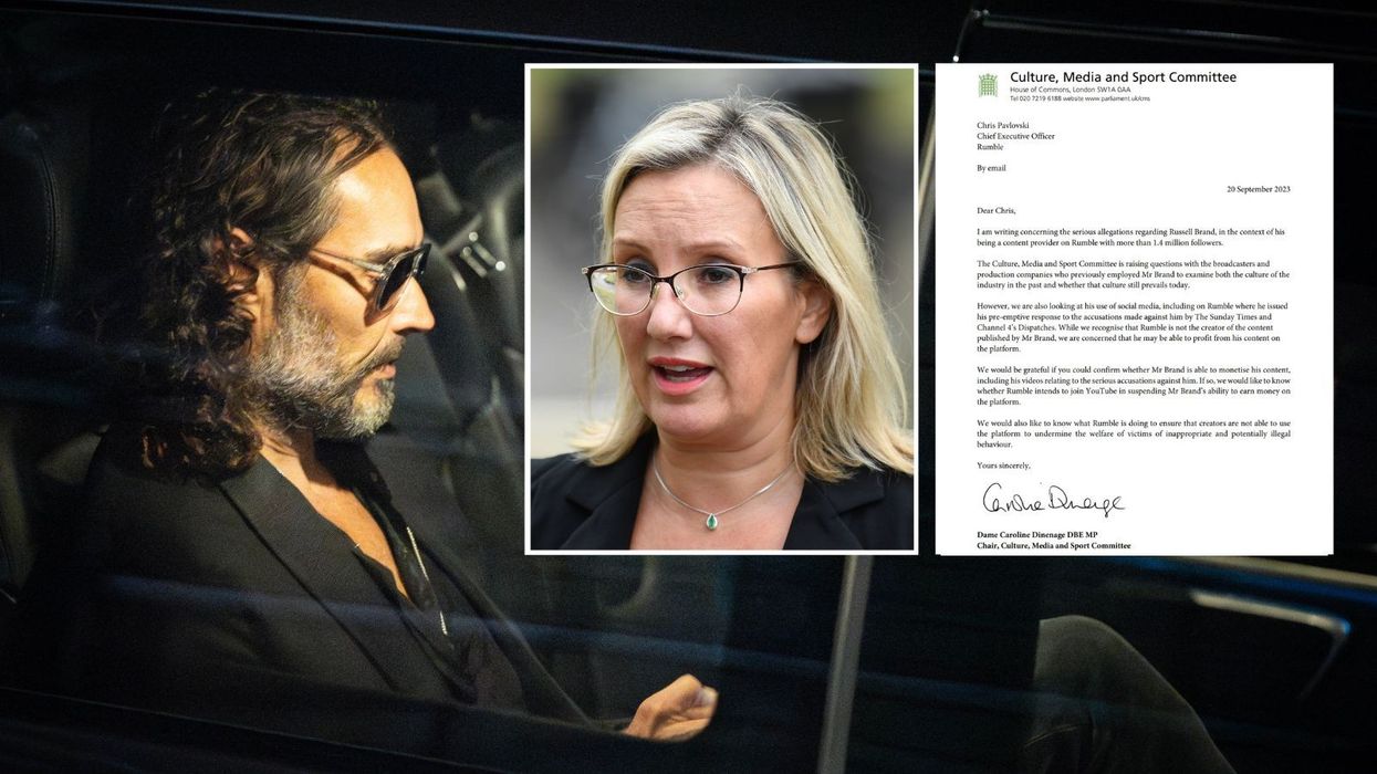 'Disturbing' cancel culture letter demands social media outlet blacklist Russell Brand despite no criminal charges