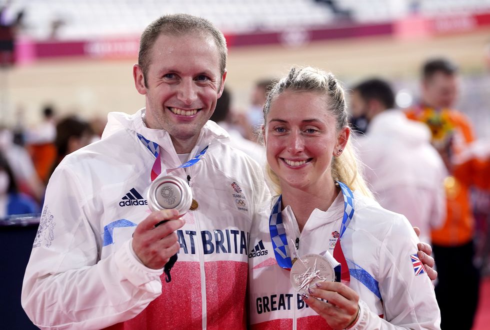 PA file photo of Jason and Laura Kenny with silver medals at the Tokyo Games. See PA Feature WELLBEING Laura Kenny. Picture credit should read: Danny Lawson/PA. WARNING: This picture must only be used to accompany PA Feature WELLBEING Laura Kenny.