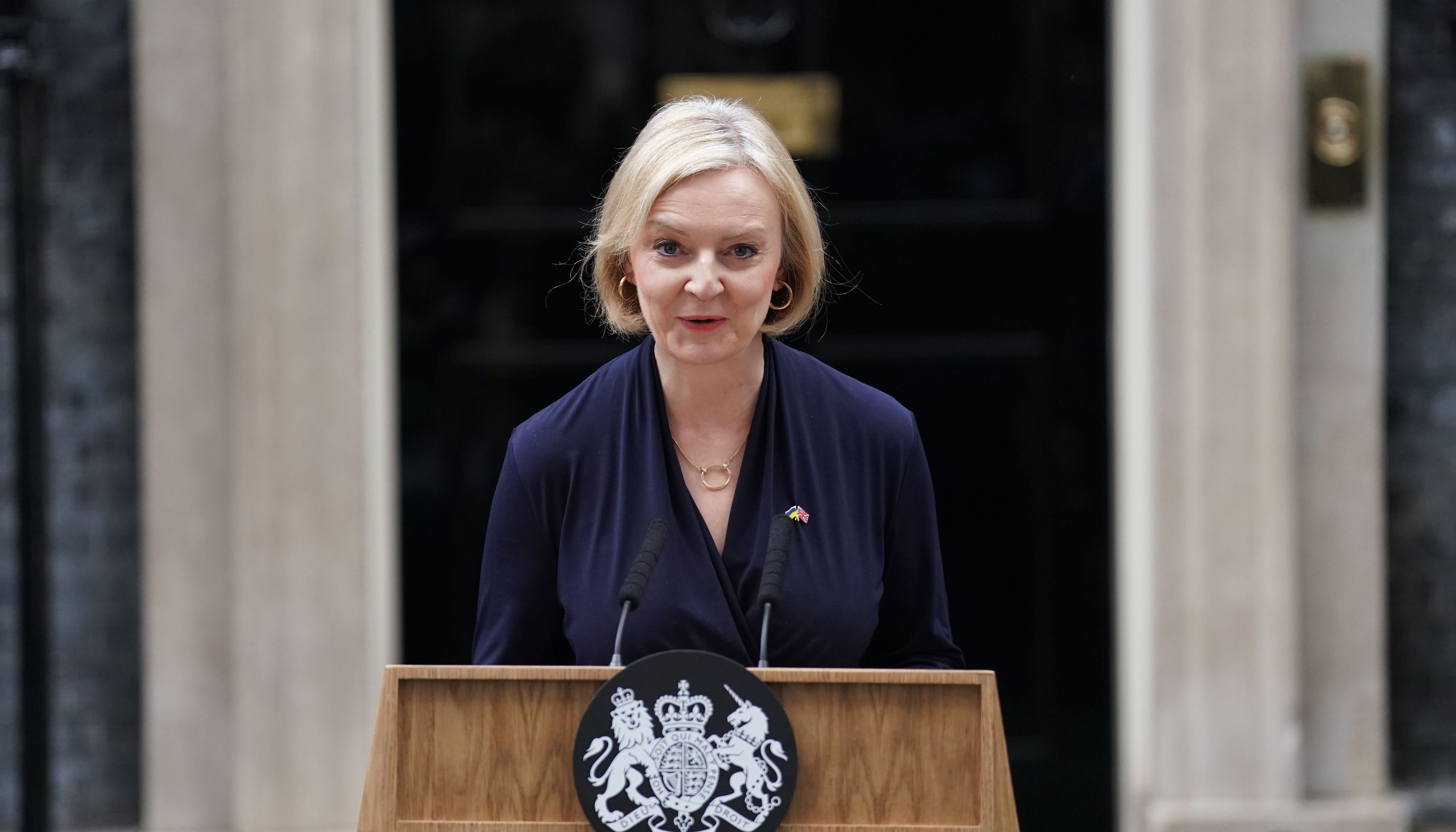 PA REVIEW OF THE YEAR 2022 File photo dated 20/10/22 - Prime Minister Liz Truss making a statement outside 10 Downing Street, London, where she announced her resignation as Prime Minister. Issue date: Tuesday December 20, 2022.