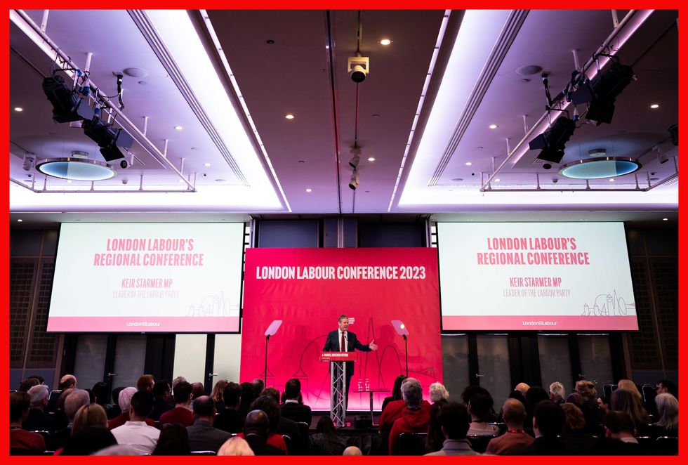 PABest Labour Party leader Sir Keir Starmer giving his keynote speech during the London Labour Conference at the Leonardo Royal Hotel where he sets out his party's plan for the country. Picture date: Saturday January 28, 2023.