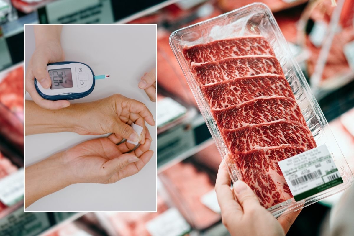 PACKET OF MEAT AND BLOOD SUGAR MONITOR