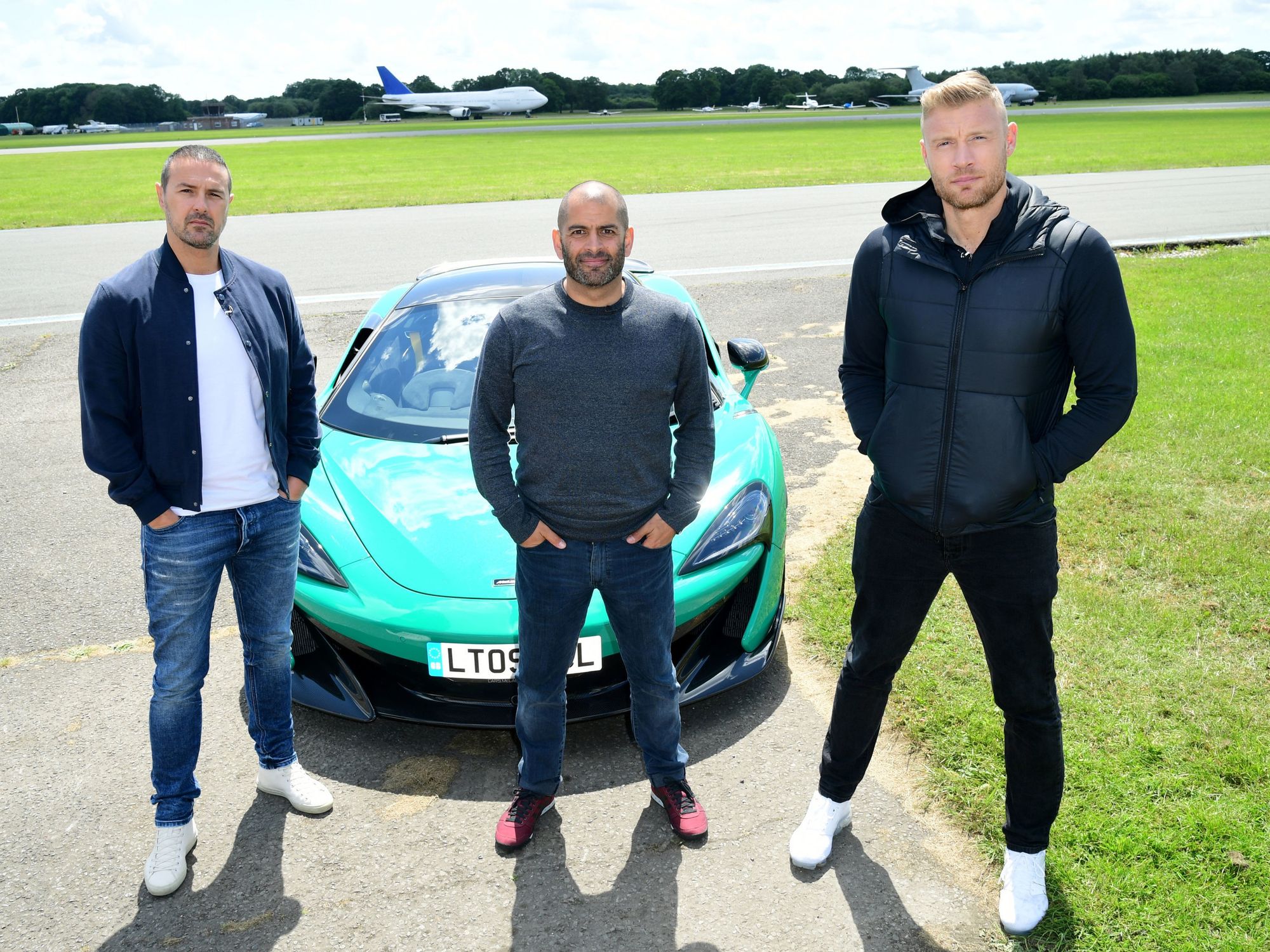 Paddy McGuinness, Chris Harris and Freddie Flintoff