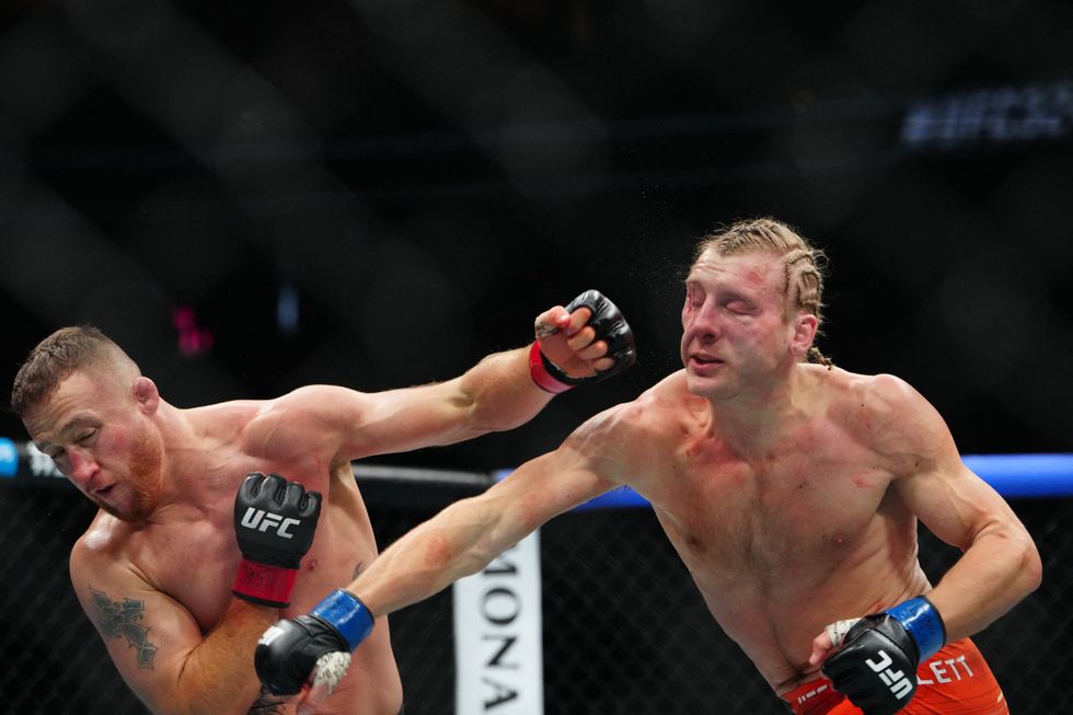 Paddy Pimblett was praised by Justin Gaethje after their contest, calling him a gangster
