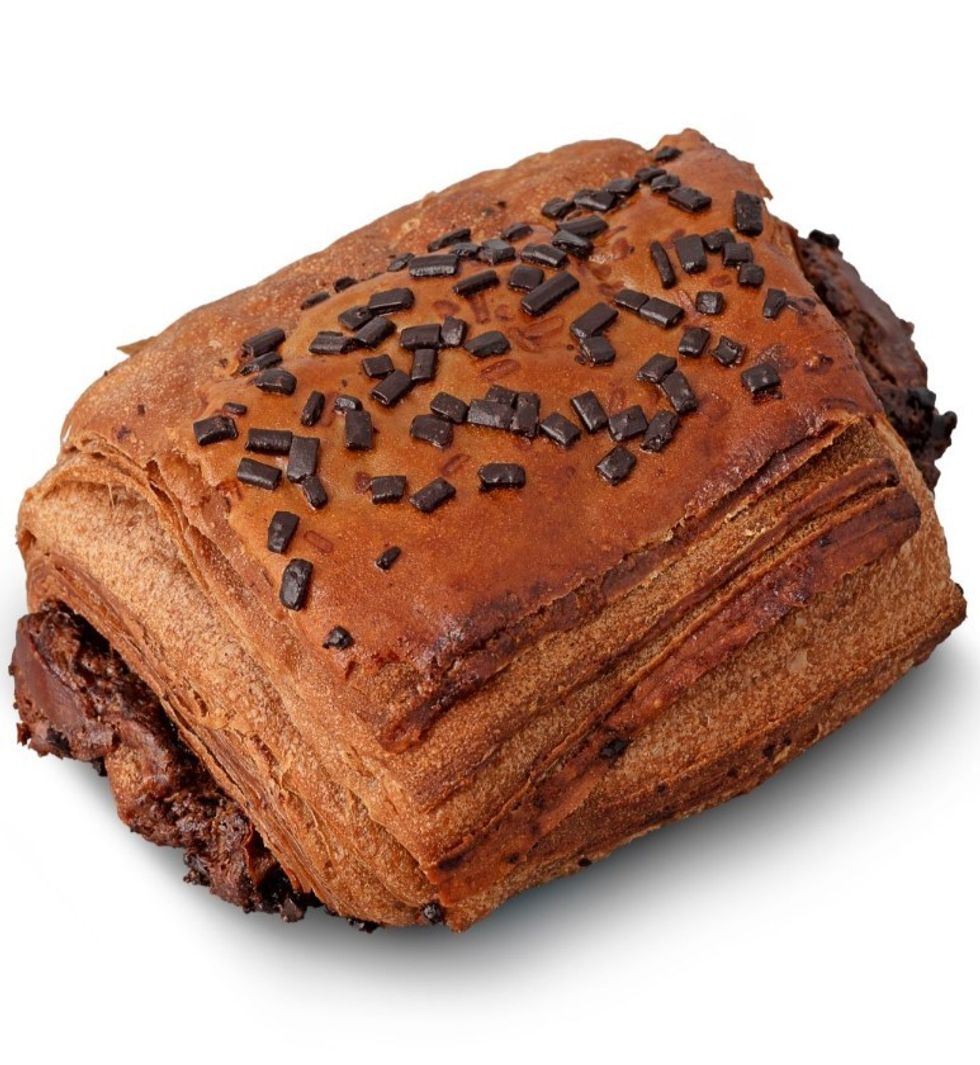 Pain au Double Choc with Hazelnut