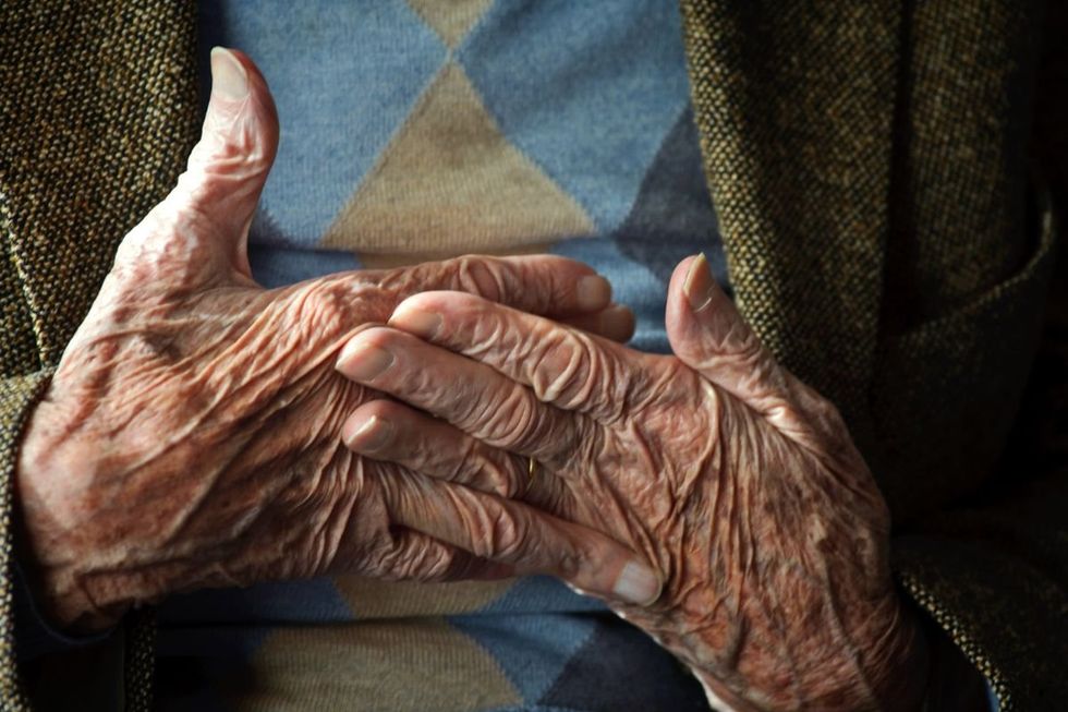 PAIR OF OLD HANDS
