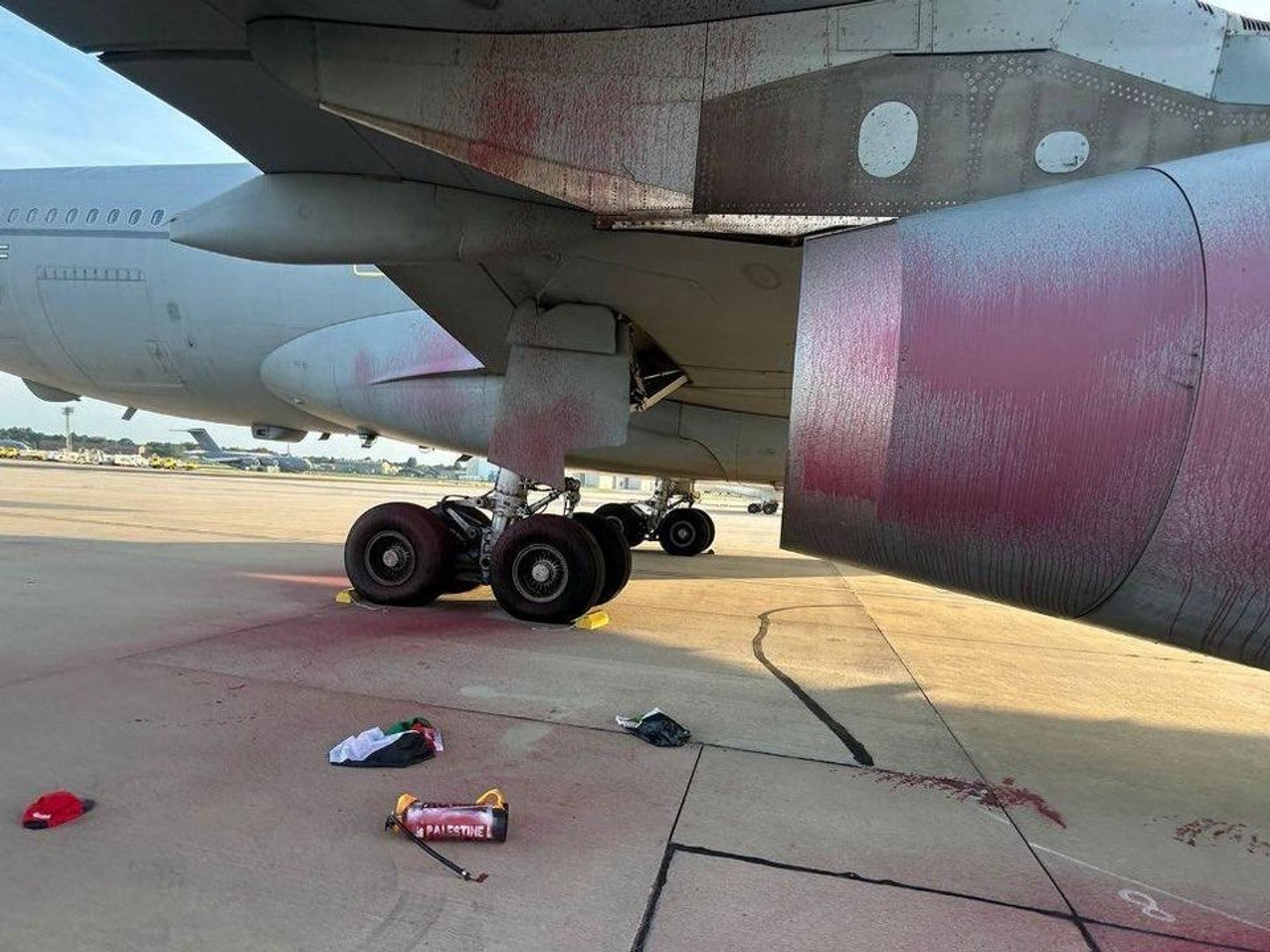 Palestine Action damage at RAF Brize Norton