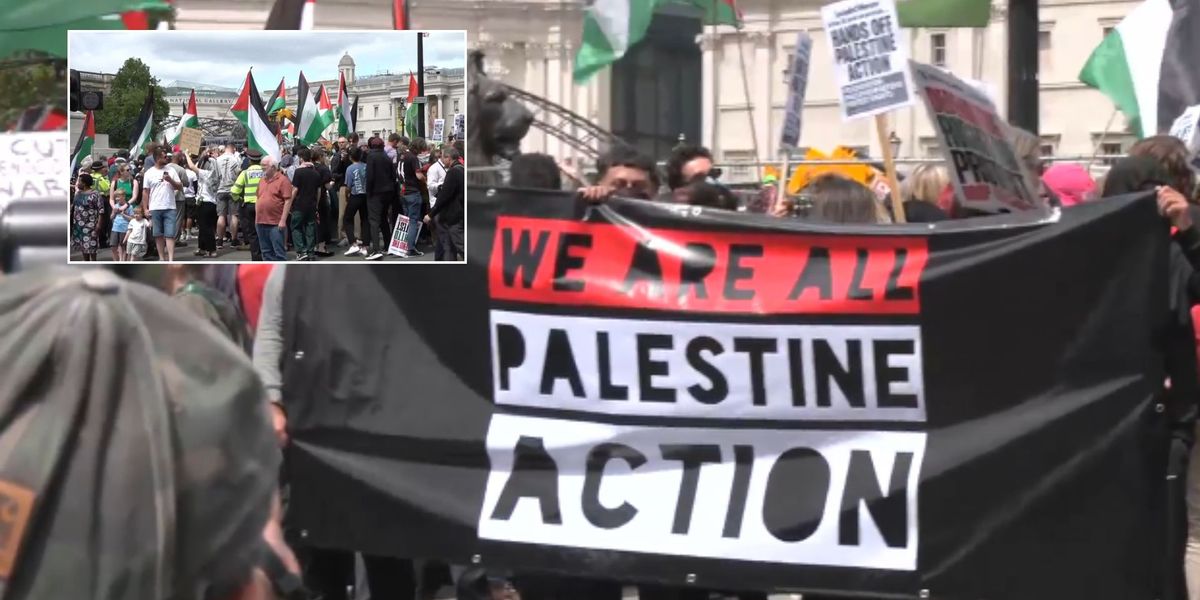 NextImg:Palestine Action protesters descend on London ahead of being proscribed terror group
