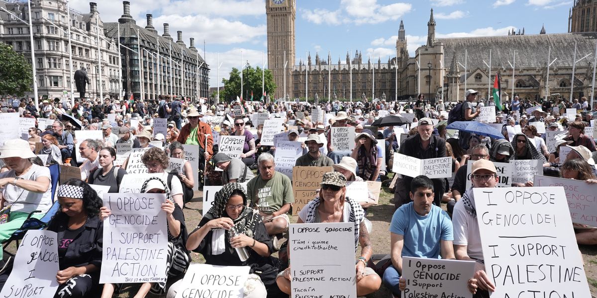 NextImg:Police arrest more than 50 protesters supporting banned group Palestine Action