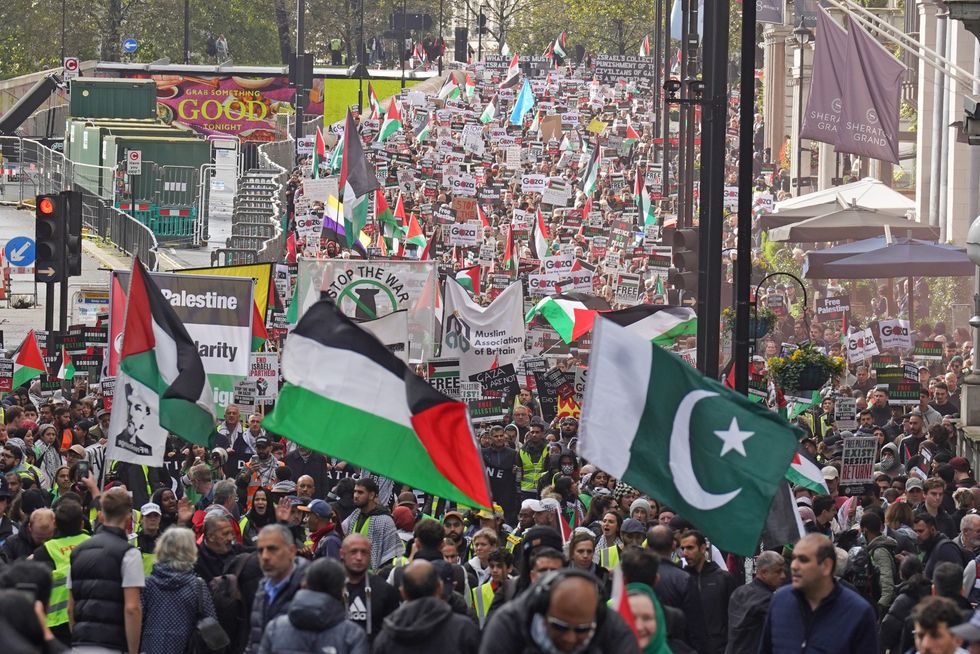 Palestine Gaza march protest UK