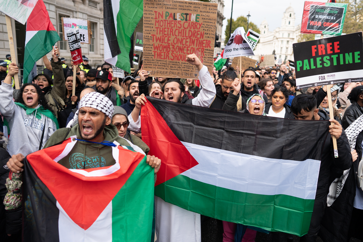 Palestine march London UK 