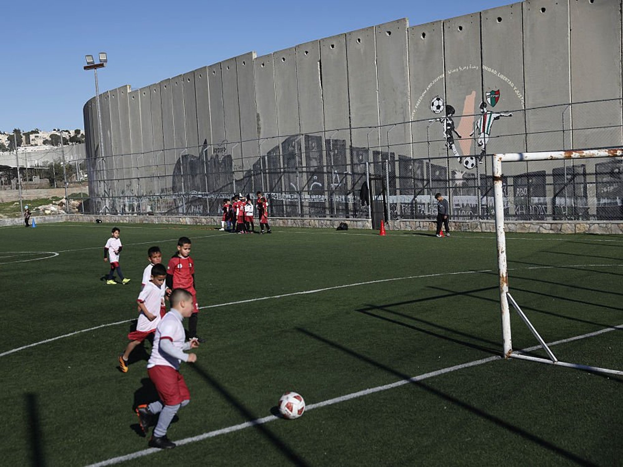 Palestinian children’s football pitch