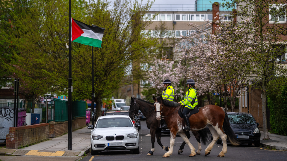 Palestinian flag in Tower Hamlets