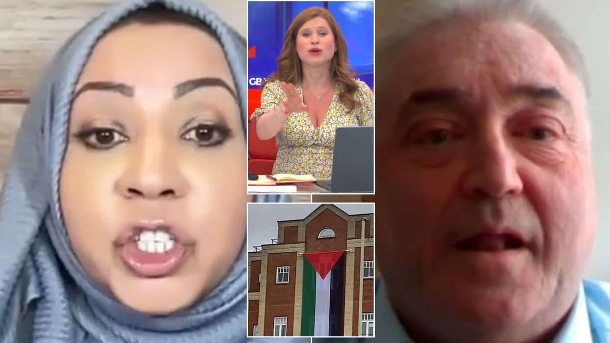 Palestinian flag row