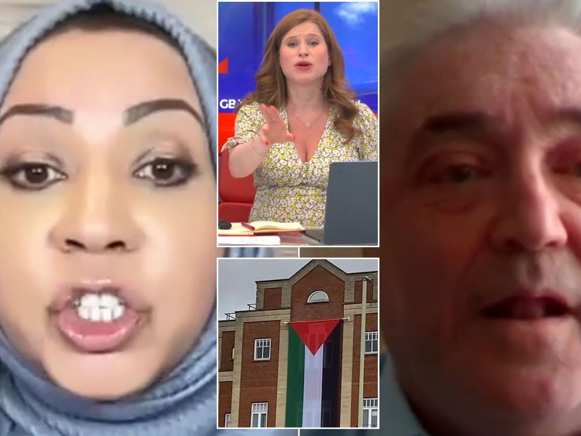 Palestinian flag row